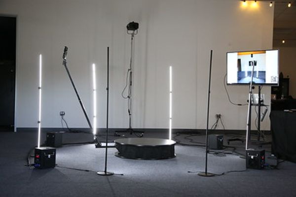 360 photo booth setup