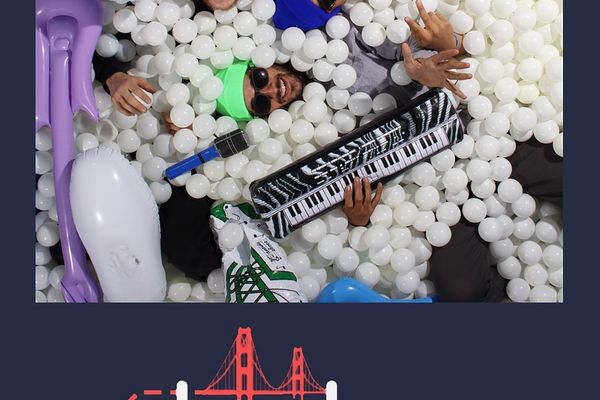 Ball pit photo booth at a private event