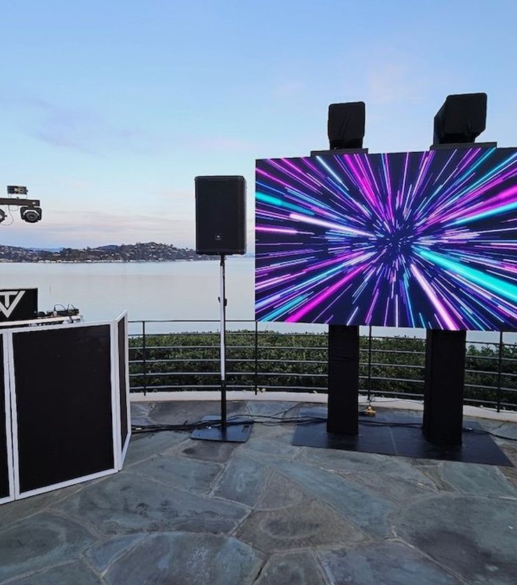LED video wall for corporate event production