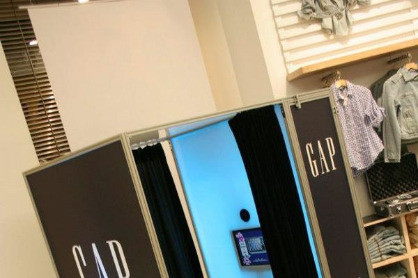 Custom photo booth activation at a brand event
