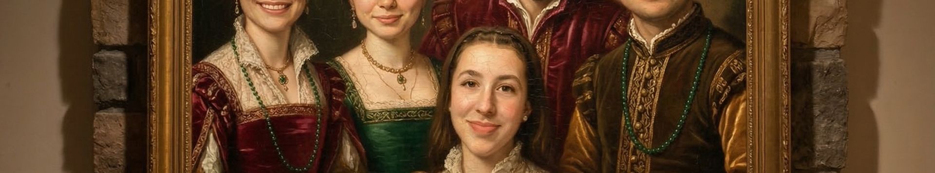 AI photo booth sample portraits