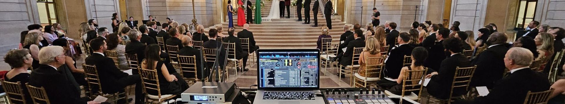 Denon & Doyle event entertainment setup