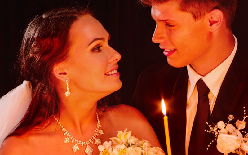 Open Bible for wedding ceremony readings