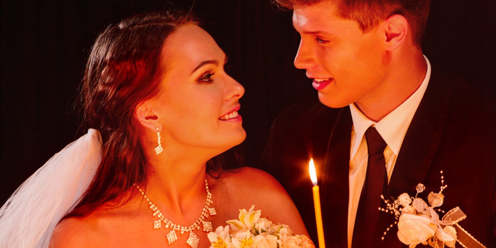 Open Bible for wedding ceremony readings