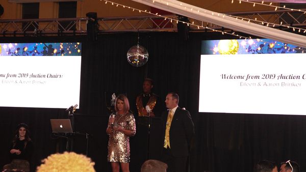 Video wall used as an event stage backdrop