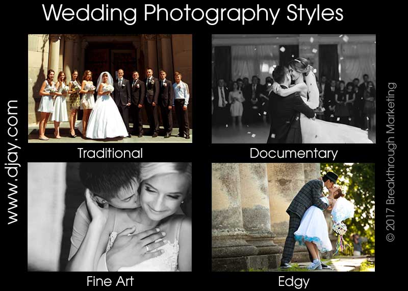 wedding photography styles